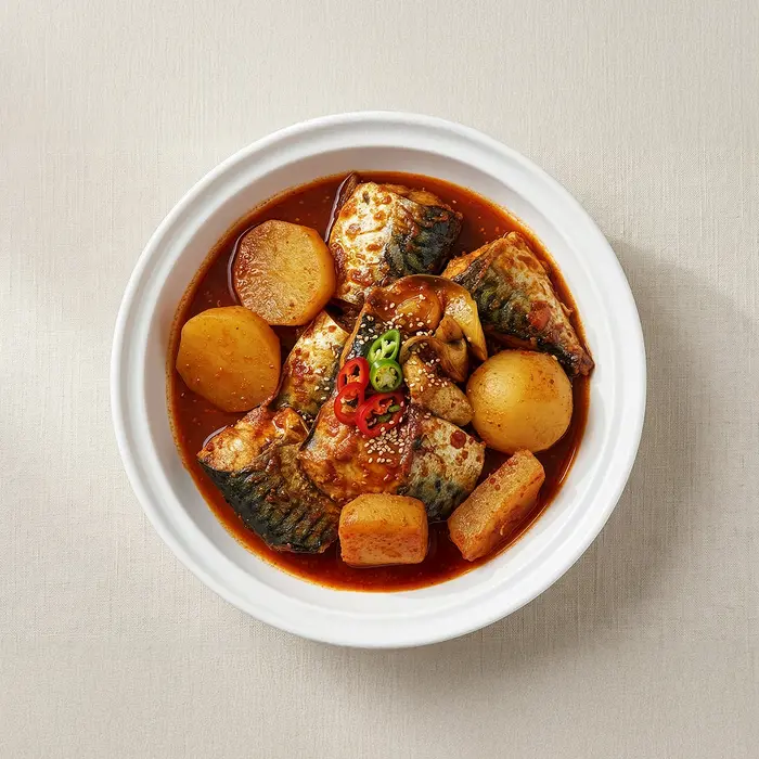 Godeungeo-jorim – Braised Mackerel with Radish