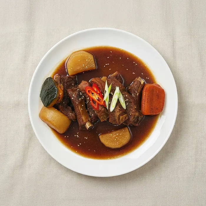 Dwaeji-galbijjim – Soy-Braised Pork Ribs