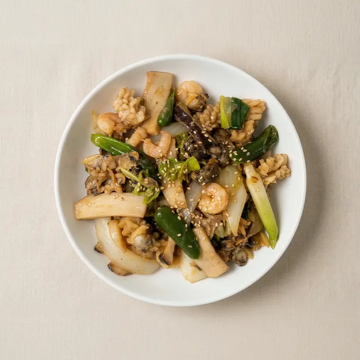 Haemul-bokkeum – Stir-Fried Assorted Seafood
