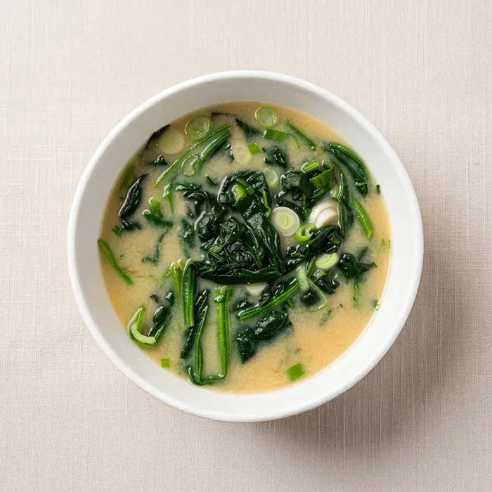 Sigeumchi Doenjang-guk – Spinach Soybean Paste Soup