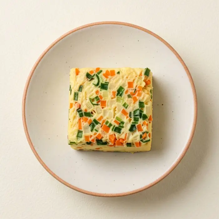 Gyeran-jjim – Steamed Egg with Vegetables