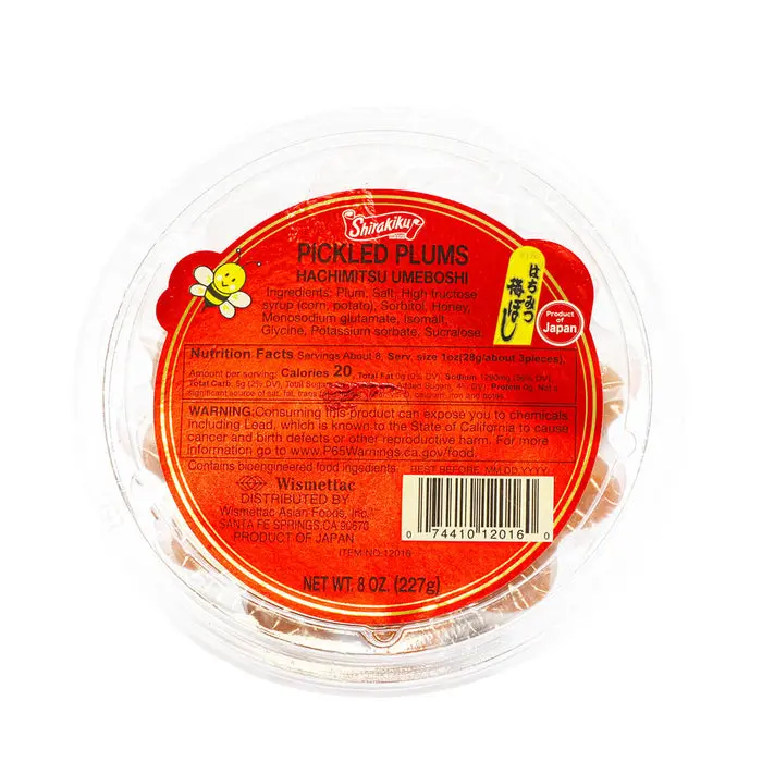 Shirakiku Pickled Plums Hachimitsu Umeboshi 8oz