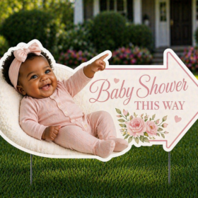 Baby Shower Yard Signs with Photo Cutout — image 2