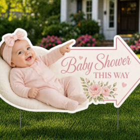 Baby Shower Yard Signs with Photo Cutout — image 3