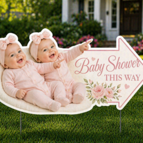Baby Shower Yard Signs with Photo Cutout — image 1