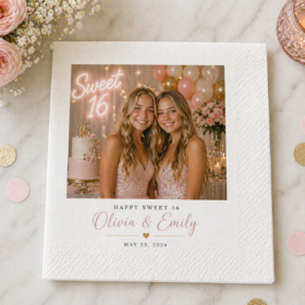 Personalized Sweet 16 Napkins — image 1