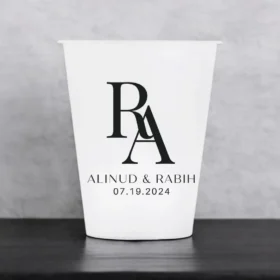 Custom Wedding Frosted Plastic Cups – 1-Color Printing — image 13
