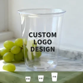 Custom Wedding Clear Plastic Cups – 1-Color Printing — image 8