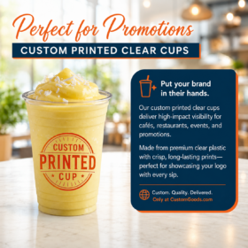 Custom Clear Plastic Cups 12 oz – 1-Color Printing — image 8