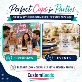 Custom Clear Plastic Cups 12 oz – 1-Color Printing — image 6