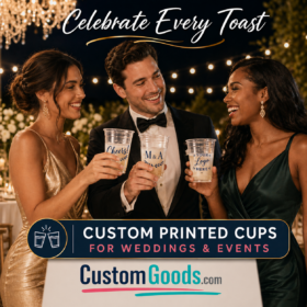 Custom Clear Plastic Cups 12 oz – 1-Color Printing — image 4