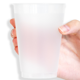 Custom Wedding Frosted Plastic Cups – 1-Color Printing — image 8