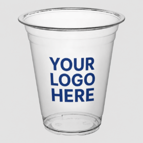 Custom Clear Plastic Cups with Logo – 12 oz & 14 oz – 1-Color Printing — image 1