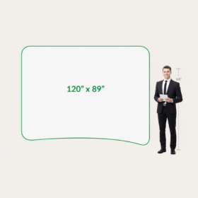 10 ft Curved Tension Fabric Display - 120″ x 89″ — image 2
