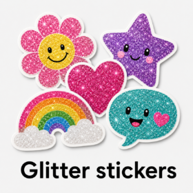 Glitter stickers — image 1