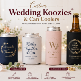 Custom Wedding Koozies & Can Coolers — image 1