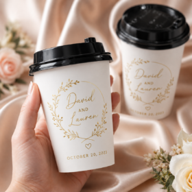 Custom Paper Cups – 1-Color Metallic Printing — image 2