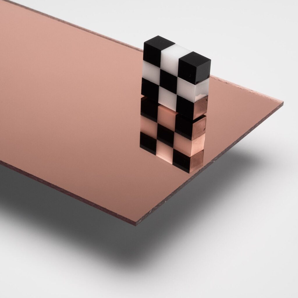 Custom Cut — Rose Gold Mirror Acrylic Sheet