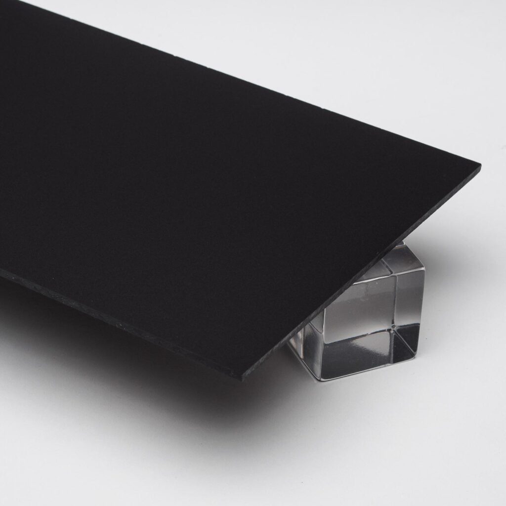 Custom Cut — Black Opaque P95 Matte Acrylic Sheet