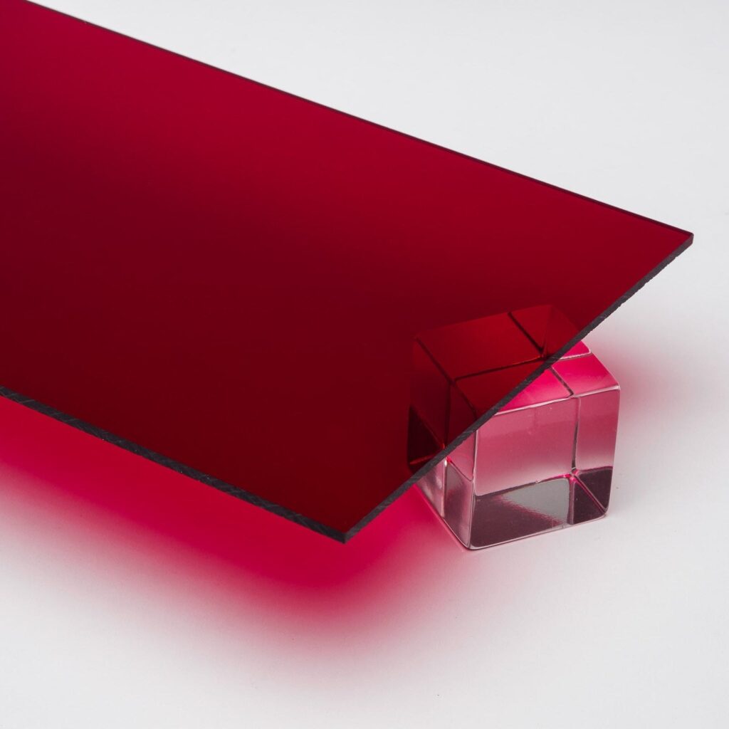 Custom Cut — Red Transparent Acrylic Sheet