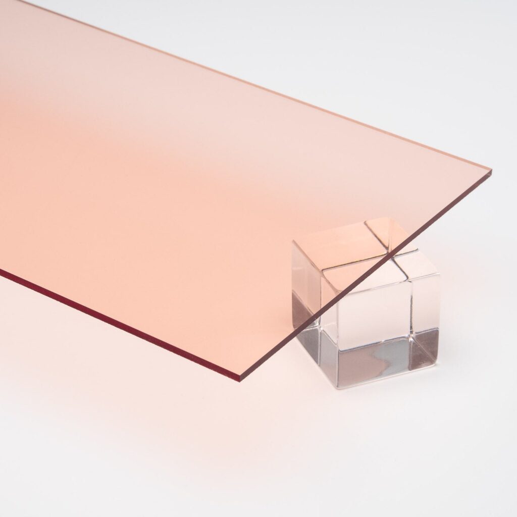 Custom Cut — Rose Gold Transparent Acrylic Sheet