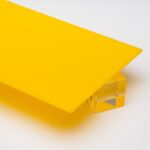 Custom Cut — Yellow Opaque Acrylic Sheet — image 1