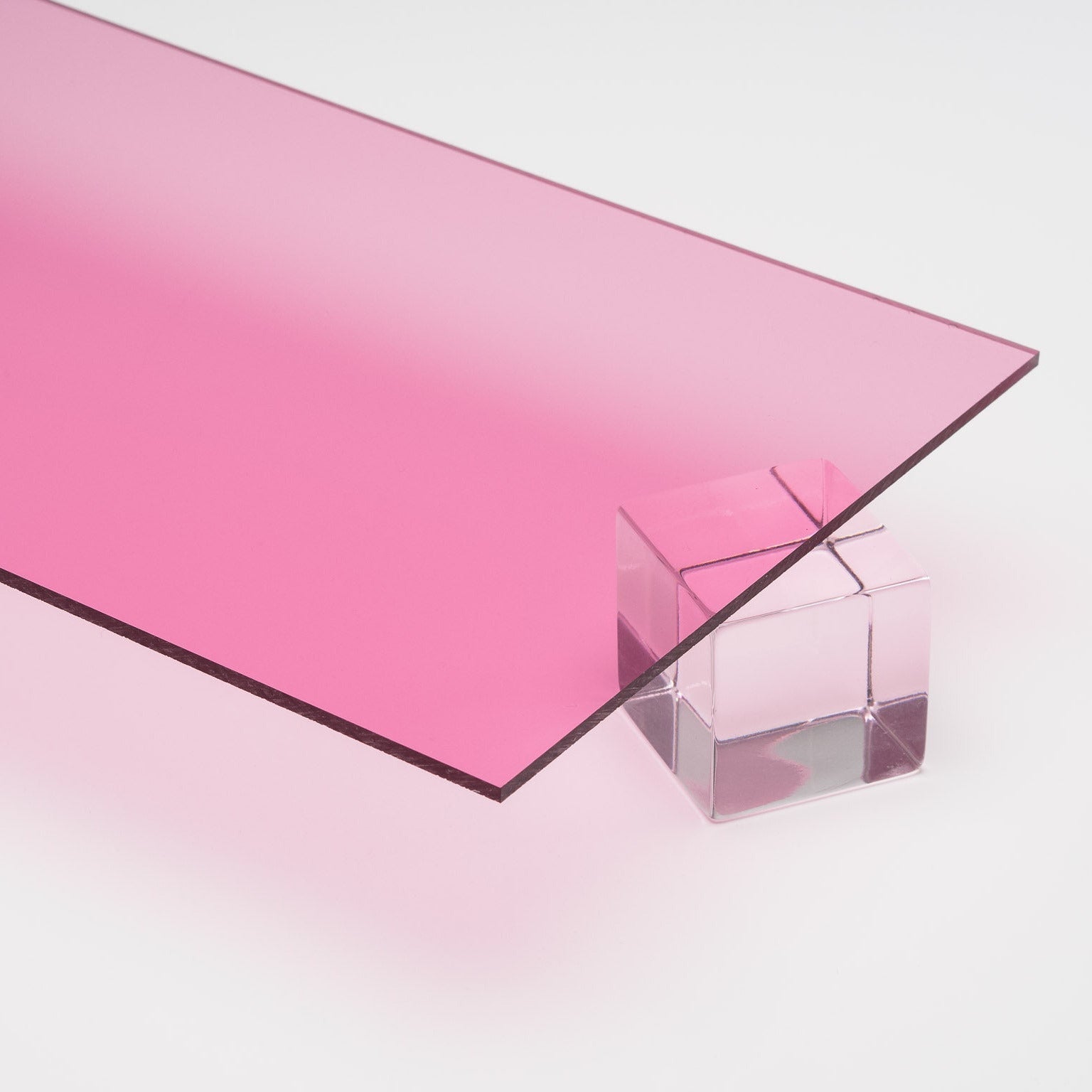 Custom Cut — Pink Transparent Acrylic Sheet