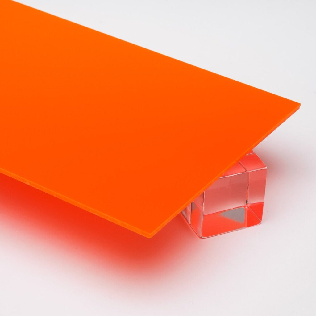 Custom Cut — Orange Opaque Acrylic Sheet