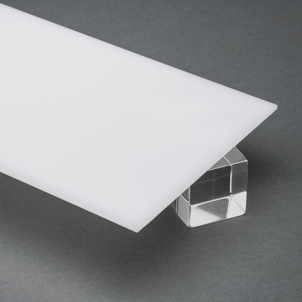Custom Cut — White Translucent P95 Matte Acrylic Sheet