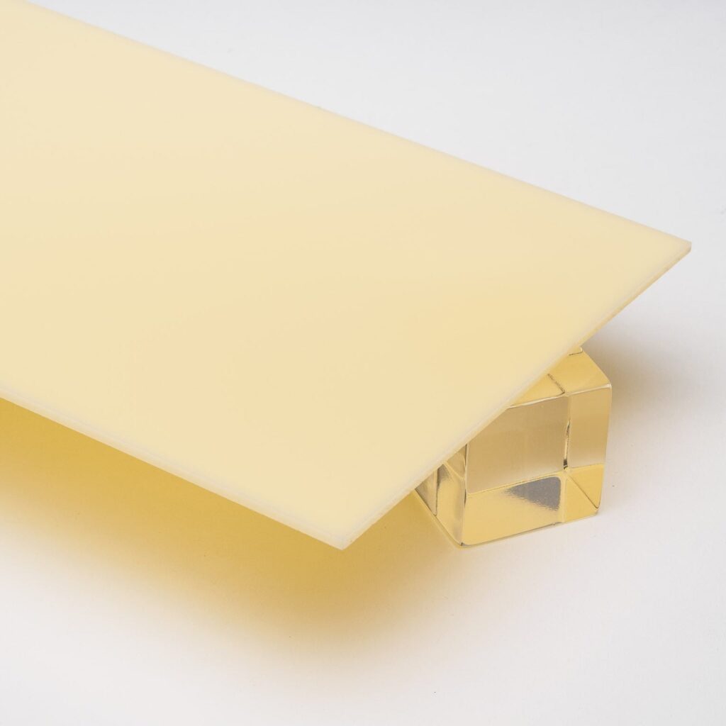 Custom Cut — Ivory Opaque Acrylic Sheet