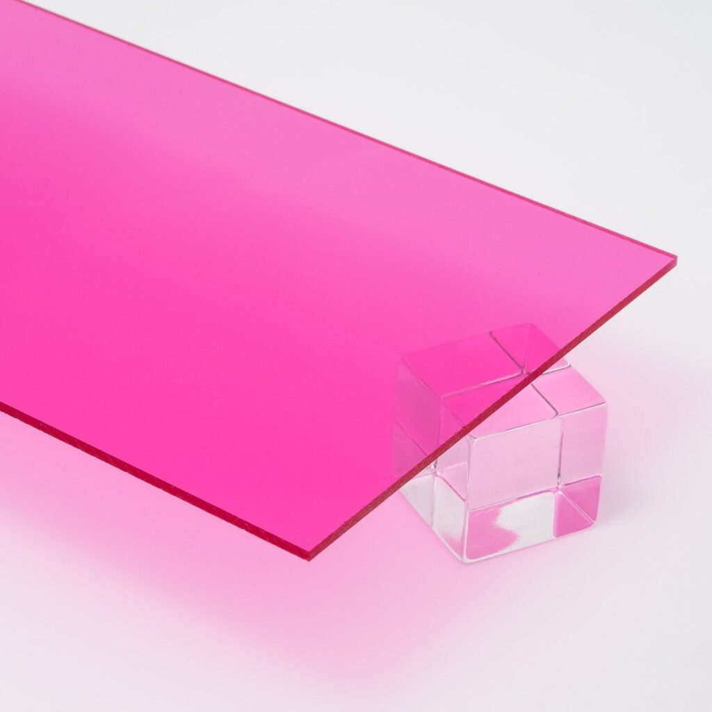 Custom Cut — Magenta Transparent Acrylic Sheet
