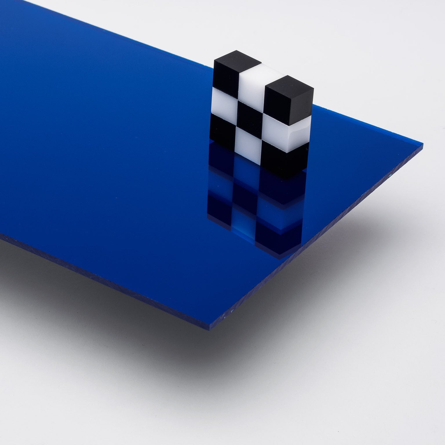 Custom Cut — Dark Blue Mirror Acrylic Sheet