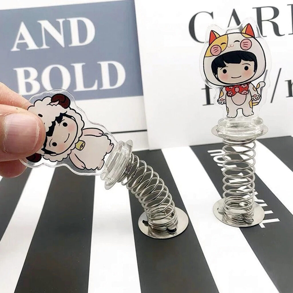 Custom Spring Shaker Acrylic Standees