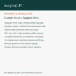 Custom Acrylic Support Stick — image 4