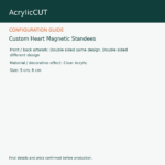 Custom Heart Magnetic Standees — image 3