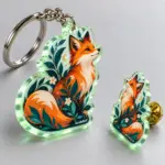 2" Glow-in-the-Dark Acrylic Pins & Keychains — image 2