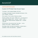 Custom UV Printed Clear Acrylic Signs — image 2
