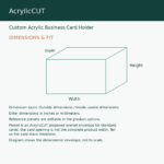 Custom Acrylic Business Card Holder — image 2