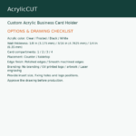 Custom Acrylic Business Card Holder — image 3