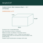 Custom Acrylic Wall Literature Rack — 12 / 24 Pockets — image 2