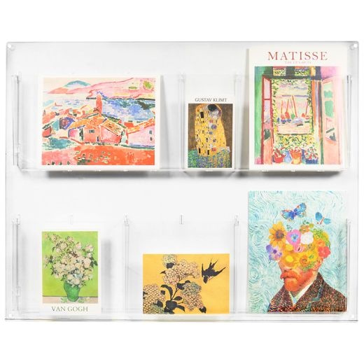 Custom Acrylic Wall Literature Rack — 6 / 12 Pockets