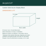 Custom Solid Acrylic Display Block — image 3