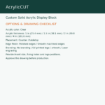 Custom Solid Acrylic Display Block — image 4