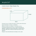 Custom Acrylic Deep Display Tray — image 2