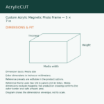 Custom Acrylic Magnetic Photo Frame — 5 × 7 in — image 3