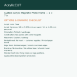 Custom Acrylic Magnetic Photo Frame — 5 × 7 in — image 4