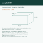 Custom Acrylic Donation / Ballot Box — image 2