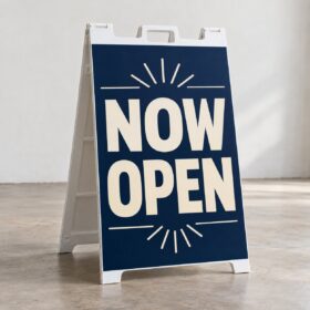 Custom Corrugated A-Frame Signs — image 1