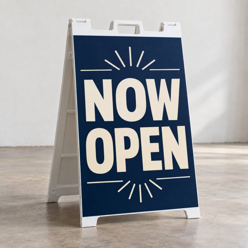 Custom Corrugated A-Frame Signs