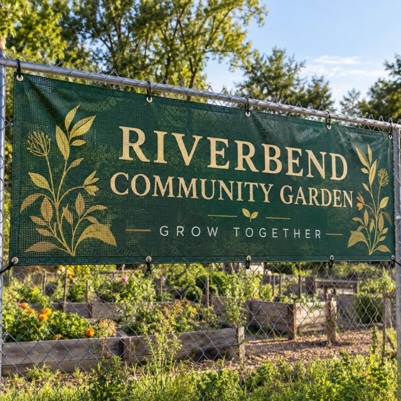 Vinyl Mesh Fence Banners